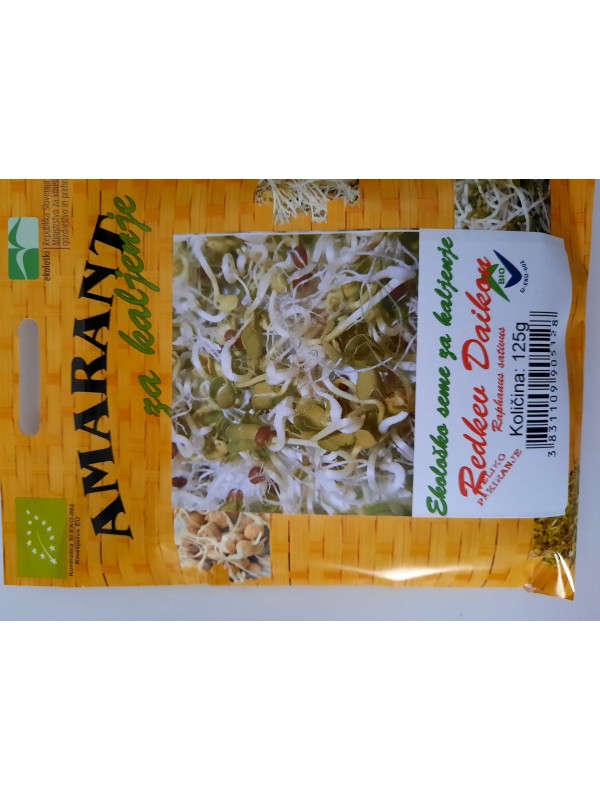 Organic radish Daikon seeds for sprouting