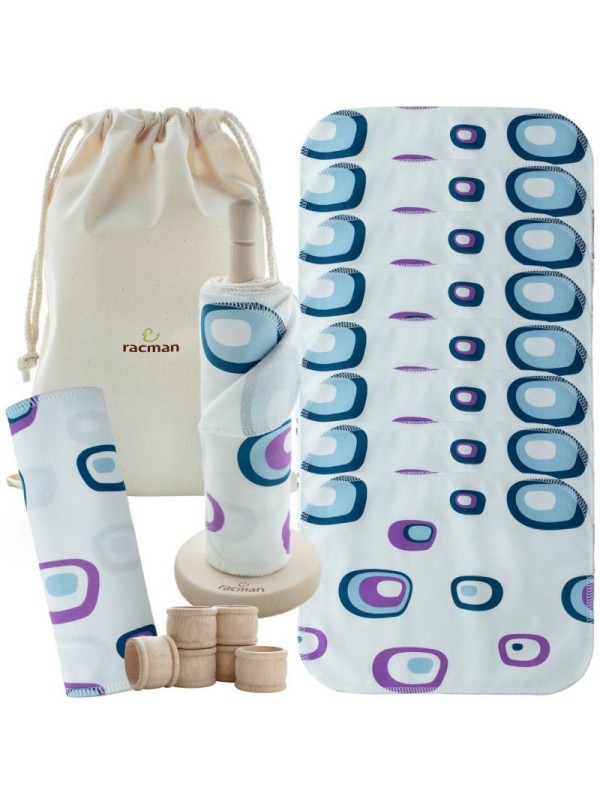 Pralne brisačke bombaž s stojalom in obročki