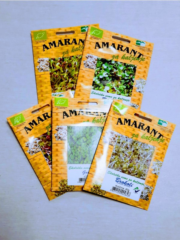 ORGANIC SEEDS FOR SPROUTING - GREEN SET